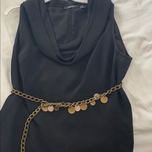 Carlisle/ Sleeveless Black Crepe top/ Size 10